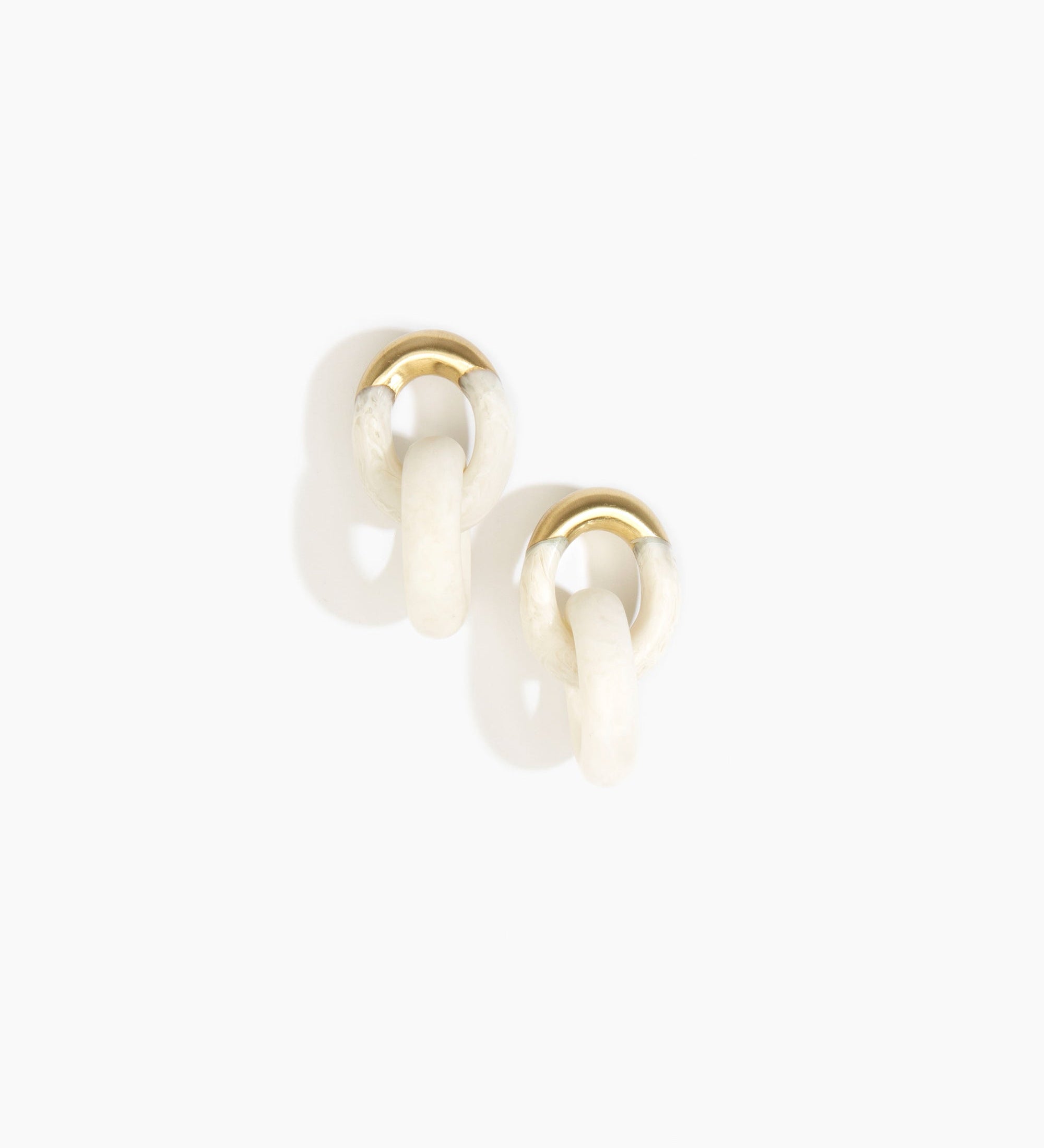 Small Rock Chain Earrings