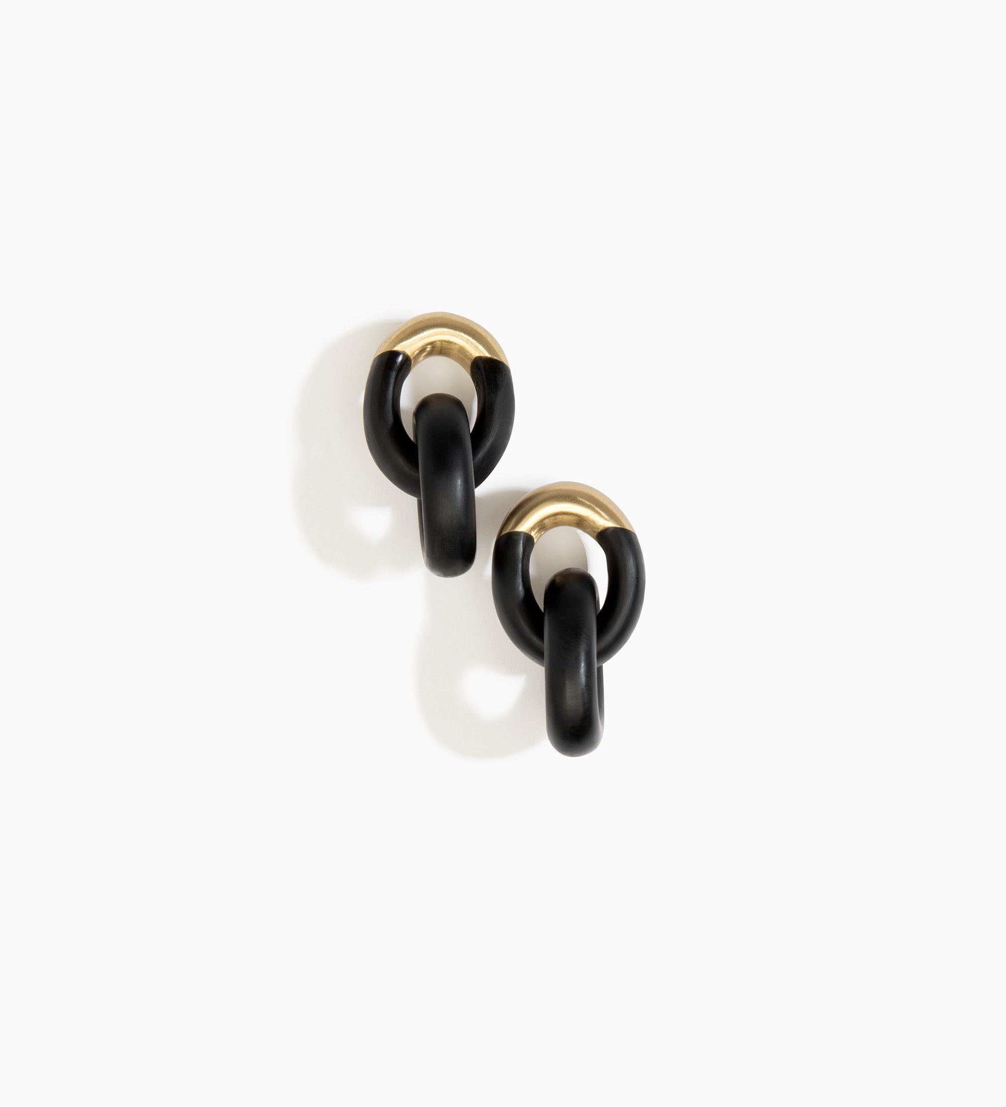 Small Rock Chain Earrings