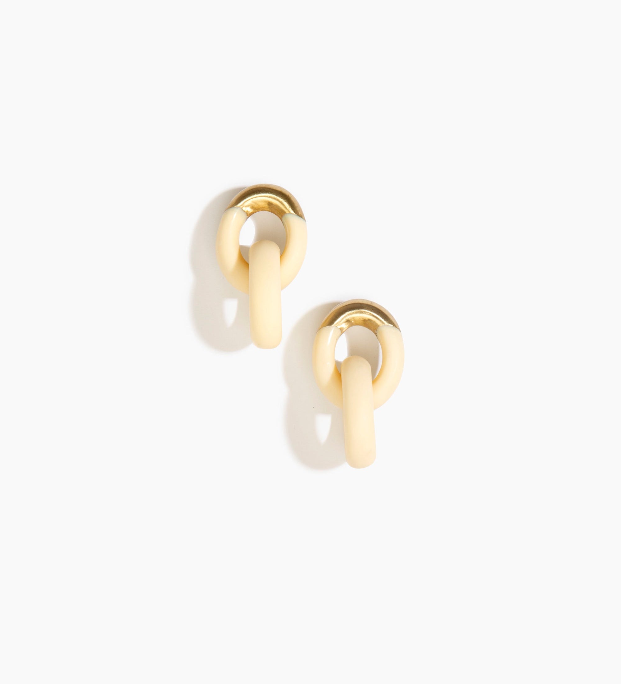Small Rock Chain Earrings