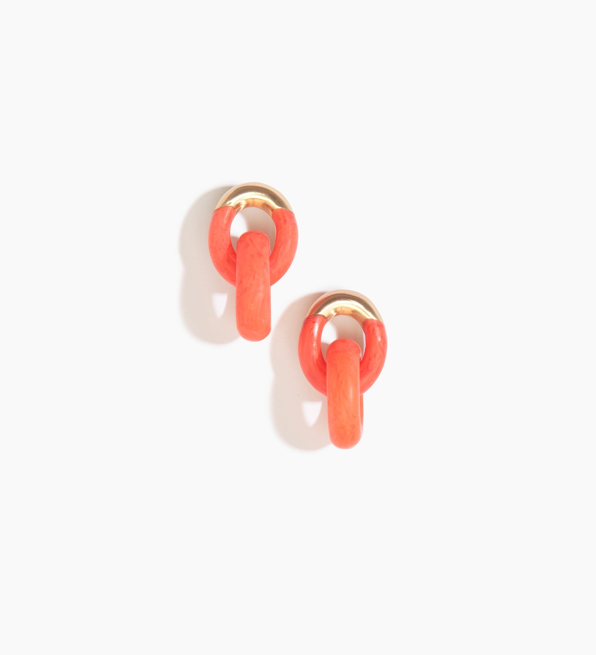 Small Rock Chain Earrings