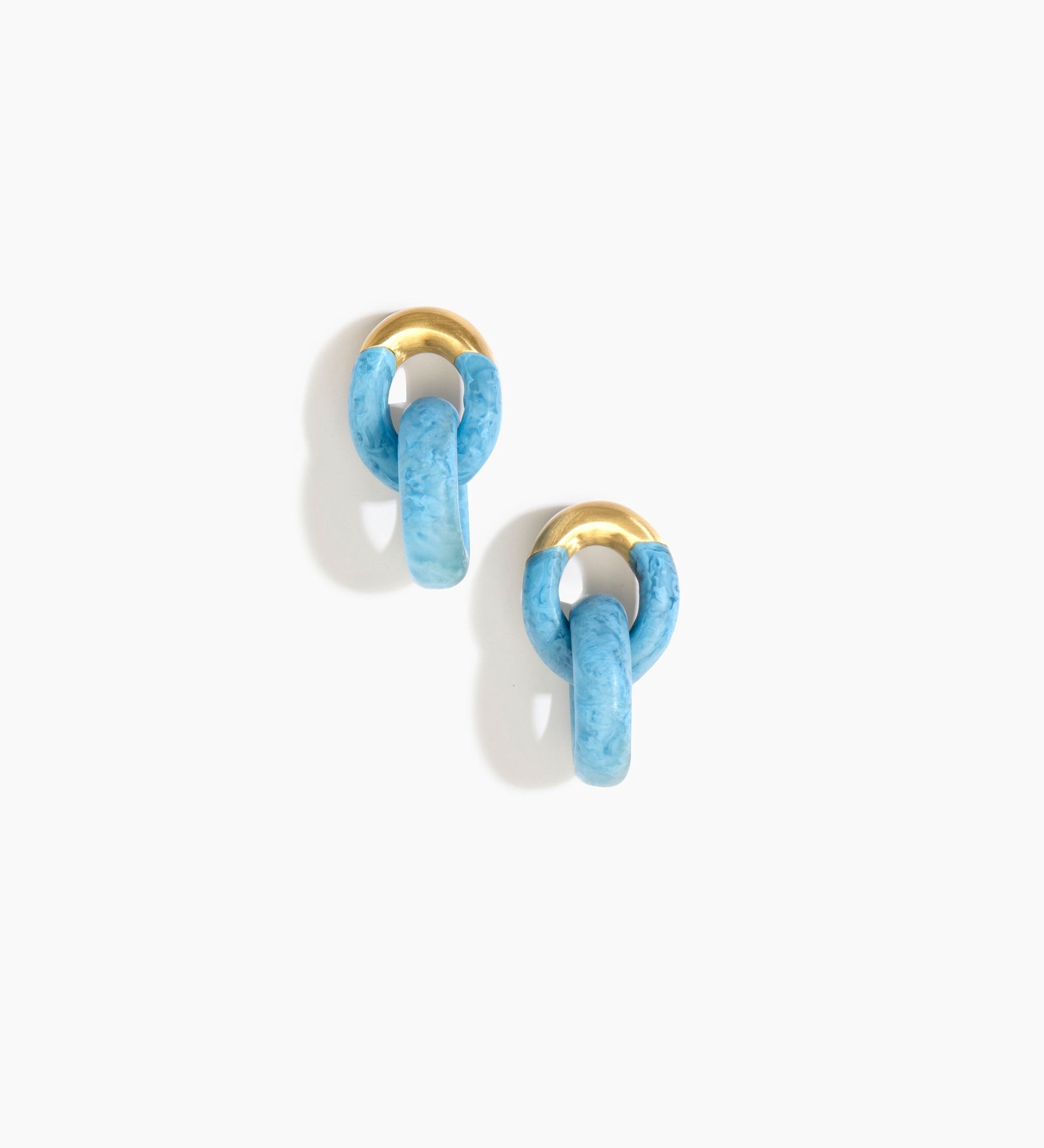 Small Rock Chain Earrings