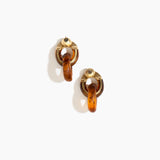 Small Rock Chain Earrings