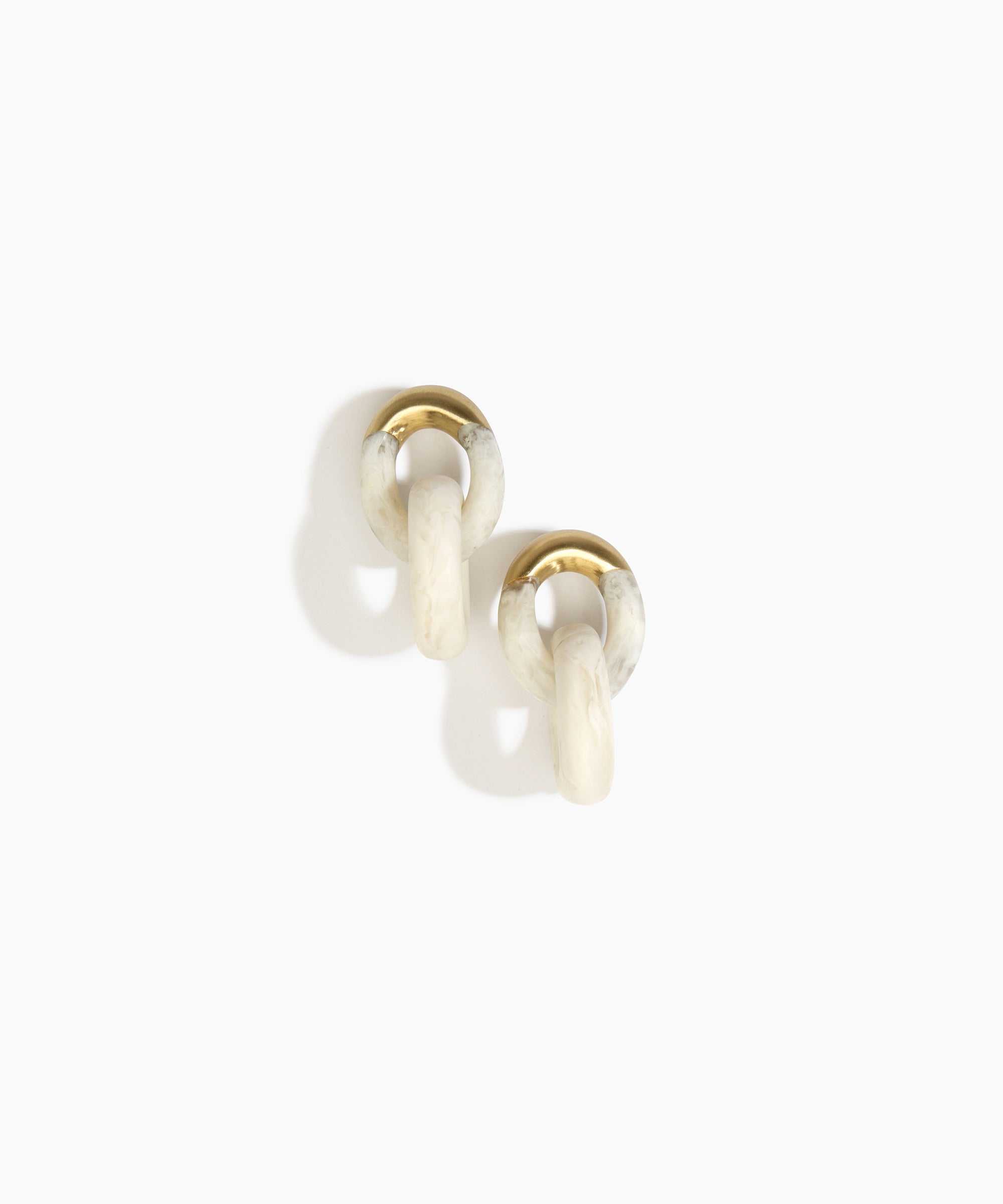 Small Rock Chain Earrings