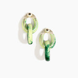 Large Rock Chain Earrings