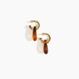 Small Rock Hoop Earrings
