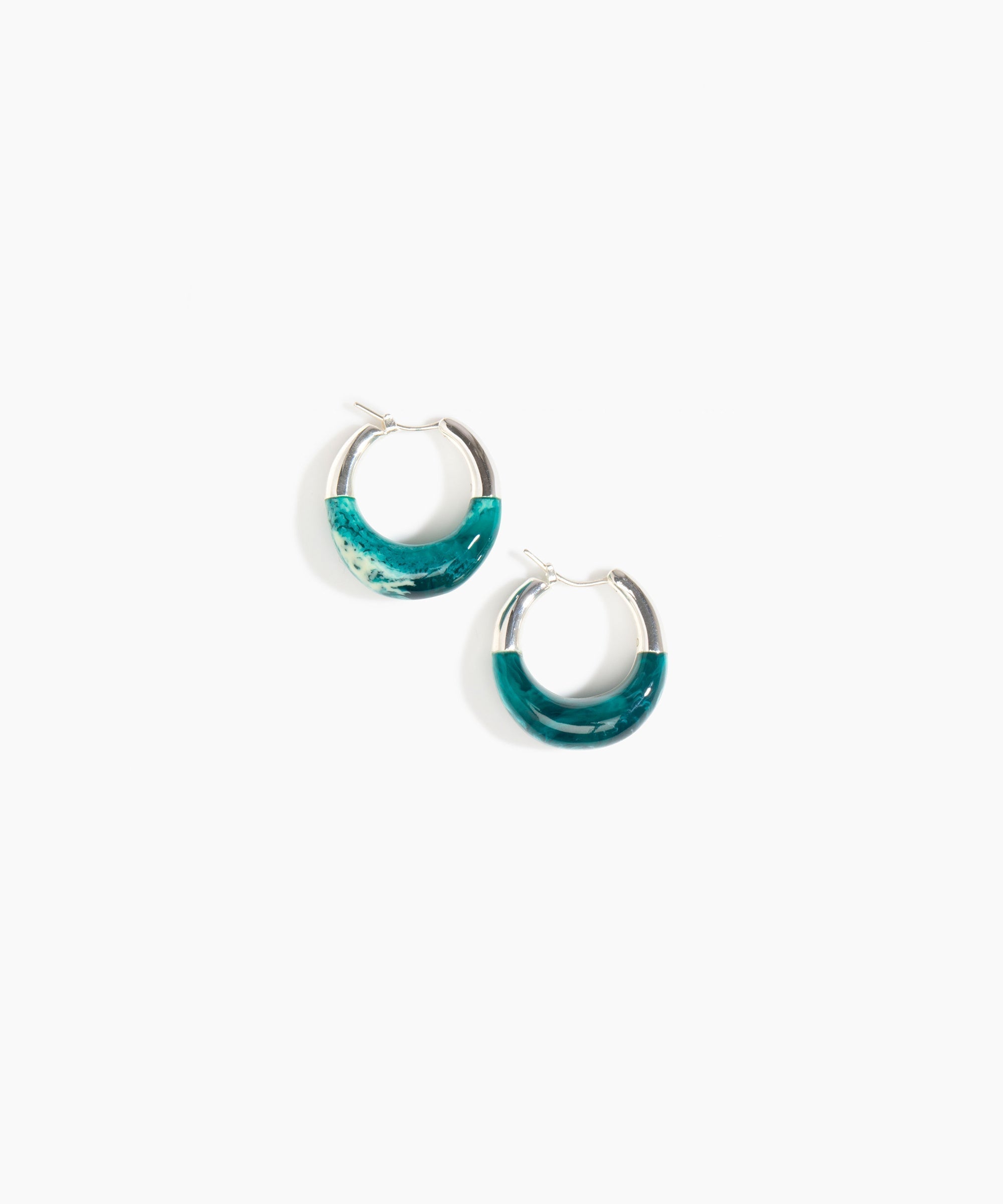 Hoop Earrings Small Hoop Moss - Dinosur Designs main image 0