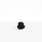 Dinosaur Designs Medium Pebble Jar in Black Colour resin..