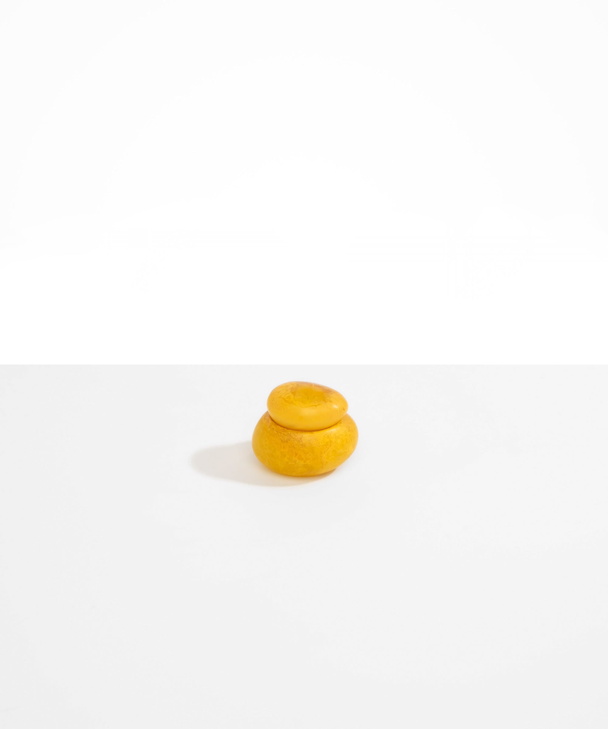 Dinosaur Designs Small Pebble Jar in Honeycomb Colour resin..