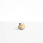 Dinosaur Designs Small Pebble Jar in Sandy Pearl Colour resin