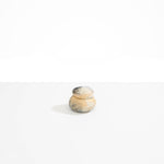 Dinosaur Designs Small Pebble Jar in Sandy Pearl Colour resin..