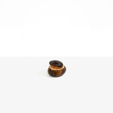 Dinosaur Designs Small Pebble Jar in Dark Horn Colour resin