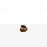 Dinosaur Designs Small Pebble Jar in Dark Horn Colour resin..