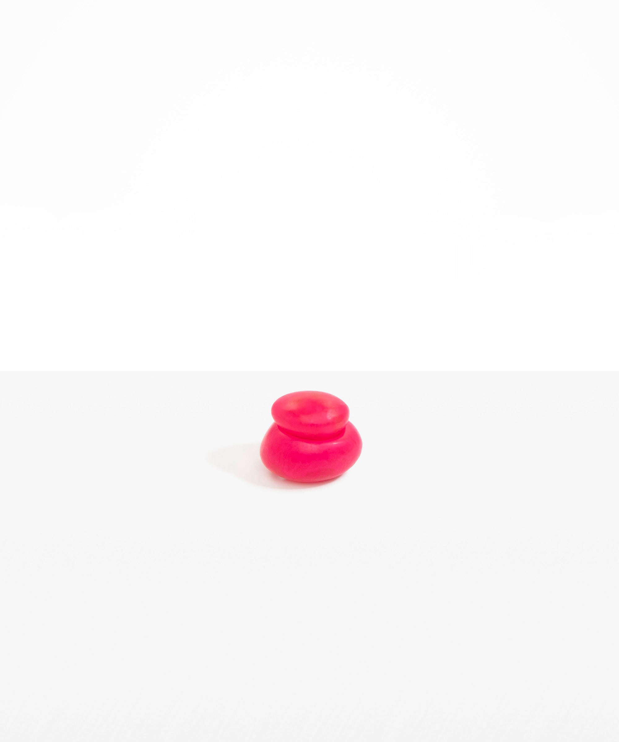 Dinosaur Designs Small Pebble Jar in Flamingo Colour resin