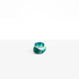 Dinosaur Designs Small Pebble Jar in Lagoon Colour resin