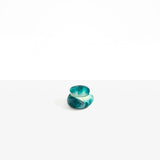 Dinosaur Designs Small Pebble Jar in Lagoon Colour resin..