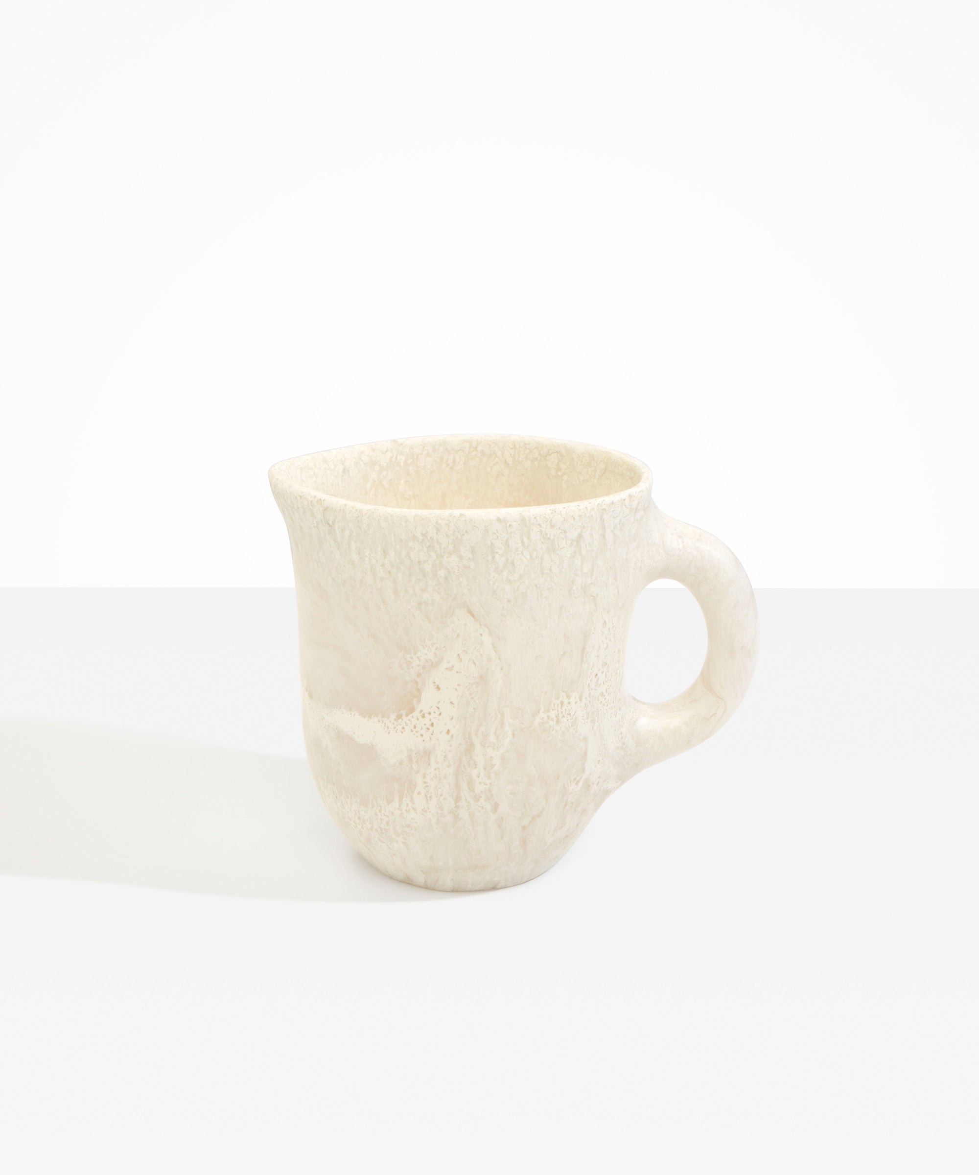 Dinosaur Designs Large Rock Jug in Chalk Swirl Colour resin