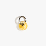 Dinosaur Designs Splash Keyring in Daisy Colour resin with Gunmetal Metal