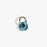 Dinosaur Designs Splash Keyring in Water Colour resin with Gunmetal Metal.
