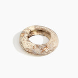 Dinosaur Designs Large Drift Bangle in Cappuccino Colour resin with Wide Fit.