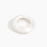 Dinosaur Designs Large Drift Bangle in Snow Swirl Colour resin with Wide Fit..