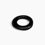 Dinosaur Designs Medium Drift Bangle in Black Colour resin with Wide Fit..