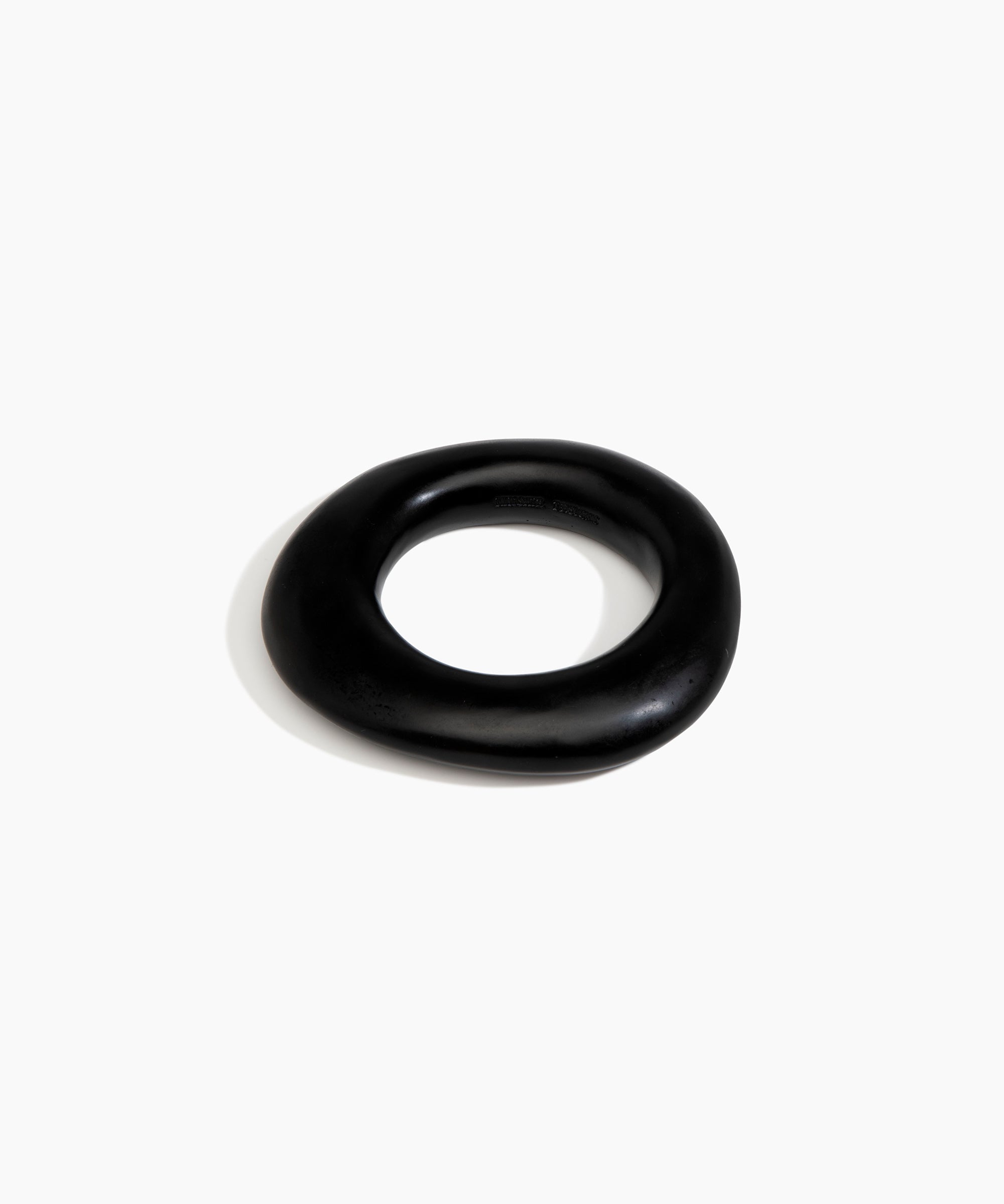 Dinosaur Designs Medium Drift Bangle in Black Colour resin with Wide Fit