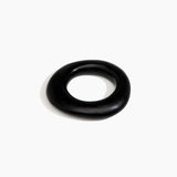 Dinosaur Designs Medium Drift Bangle in Black Colour resin with Wide Fit.
