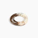 Dinosaur Designs Medium Drift Bangle in Cappuccino Colour resin with Wide Fit..