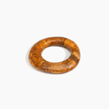 Dinosaur Designs Medium Drift Bangle in Dark Horn Colour resin with Wide Fit..