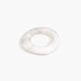 Dinosaur Designs Medium Drift Bangle in Snow Swirl Colour resin with Wide Fit..