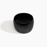 Dinosaur Designs Extra Large Organic Oval Bangle in Black Colour resin with Wide Fit