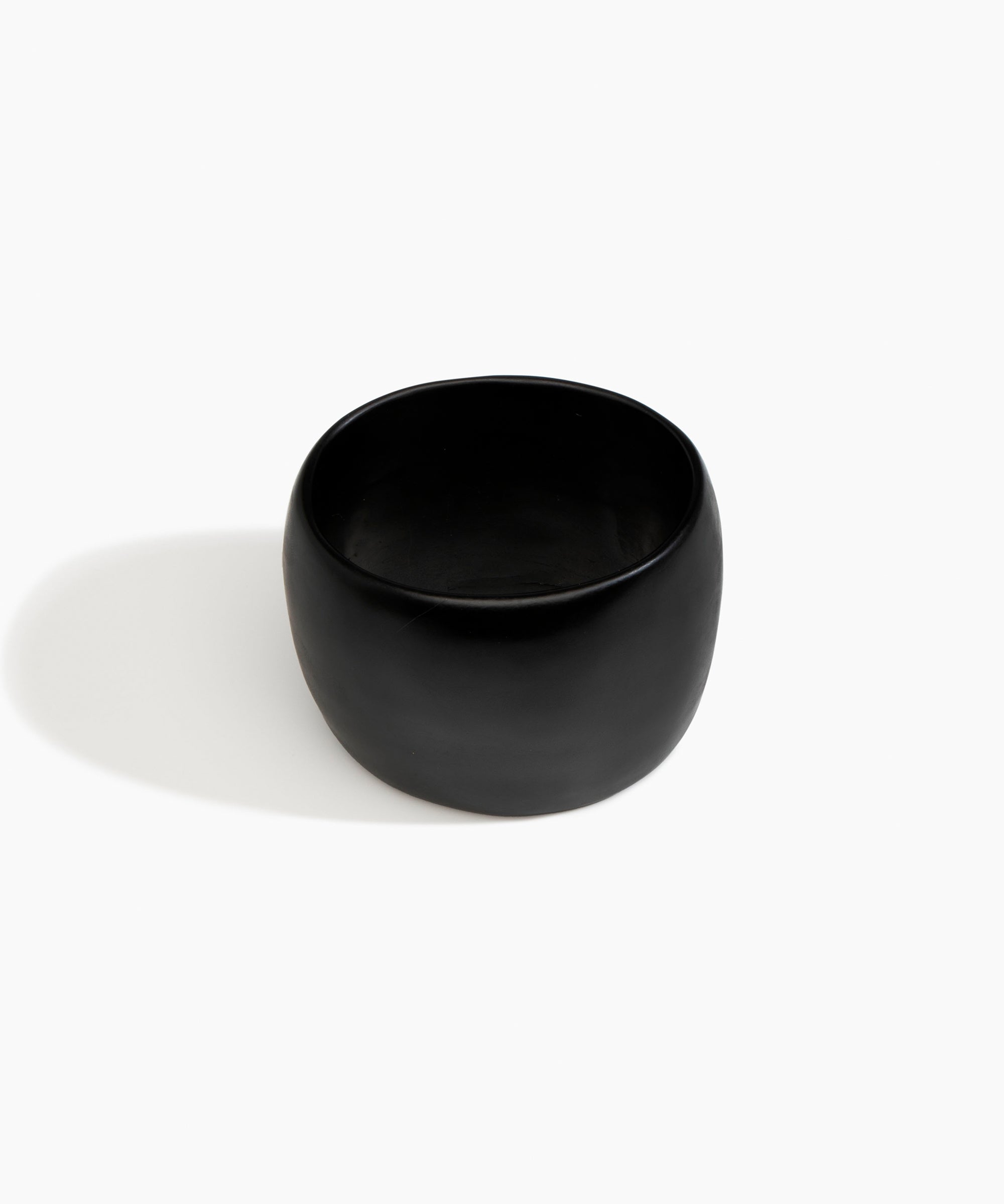 Dinosaur Designs Extra Large Organic Oval Bangle in Black Colour resin with Wide Fit