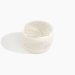 Dinosaur Designs Extra Large Organic Oval Bangle in Chalk Swirl Colour resin with Wide Fit