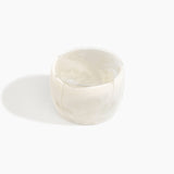 Dinosaur Designs Extra Large Organic Oval Bangle in Chalk Swirl Colour resin with Wide Fit