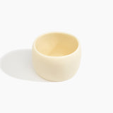 Dinosaur Designs Extra Large Organic Oval Bangle in Cream Colour resin with Wide Fit