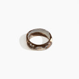 Dinosaur Designs Large Organic Bangle in Cappuccino Colour resin with Wide Fit
