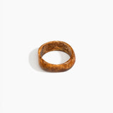 Dinosaur Designs Large Organic Bangle in Dark Horn Colour resin with Wide Fit