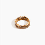 Dinosaur Designs Large Organic Bangle in Light Horn Colour resin with Wide Fit