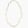Dinosaur Designs Long Bones Necklace in Cream Colour resin with Silver-Plated Brass Material.
