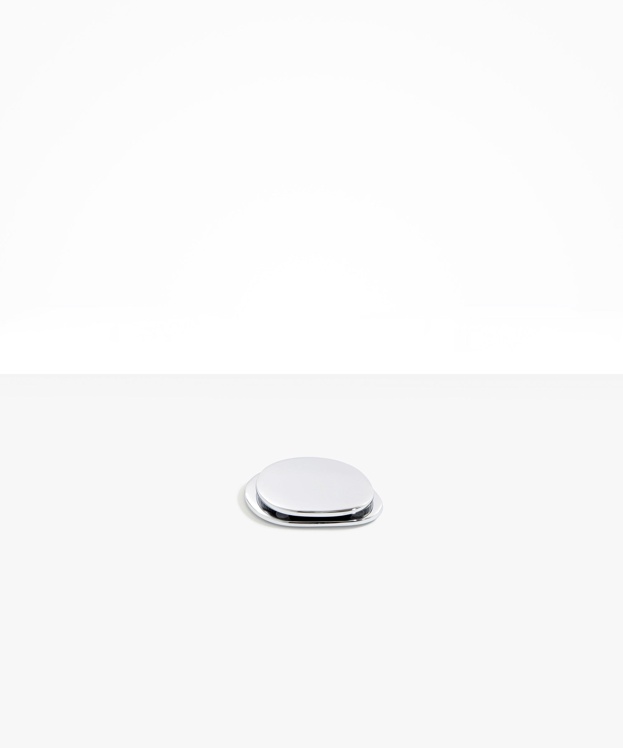 Corey Ashford Cocktail Coaster Set in Chrome-Plated Brass Material