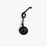 Dinosaur Designs Flat Watercolour Bag Charm in Black Colour resin with Brass Material.