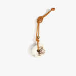 Dinosaur Designs Flat Watercolour Bag Charm in Cappuccino Colour resin with Brass Material.