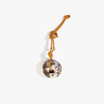 Dinosaur Designs Round Watercolour Bag Charm in Cappuccino Colour resin with Brass Material