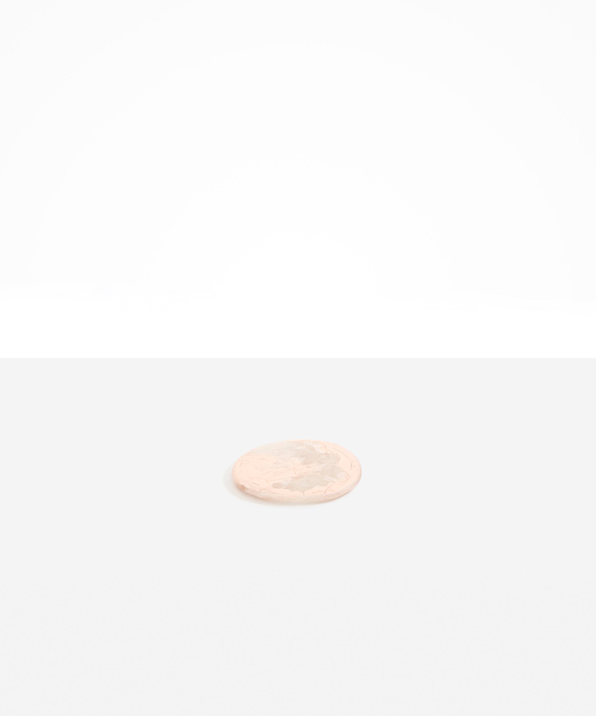 Dinosaur Designs Temple Coaster in Strawberry Colour resin...