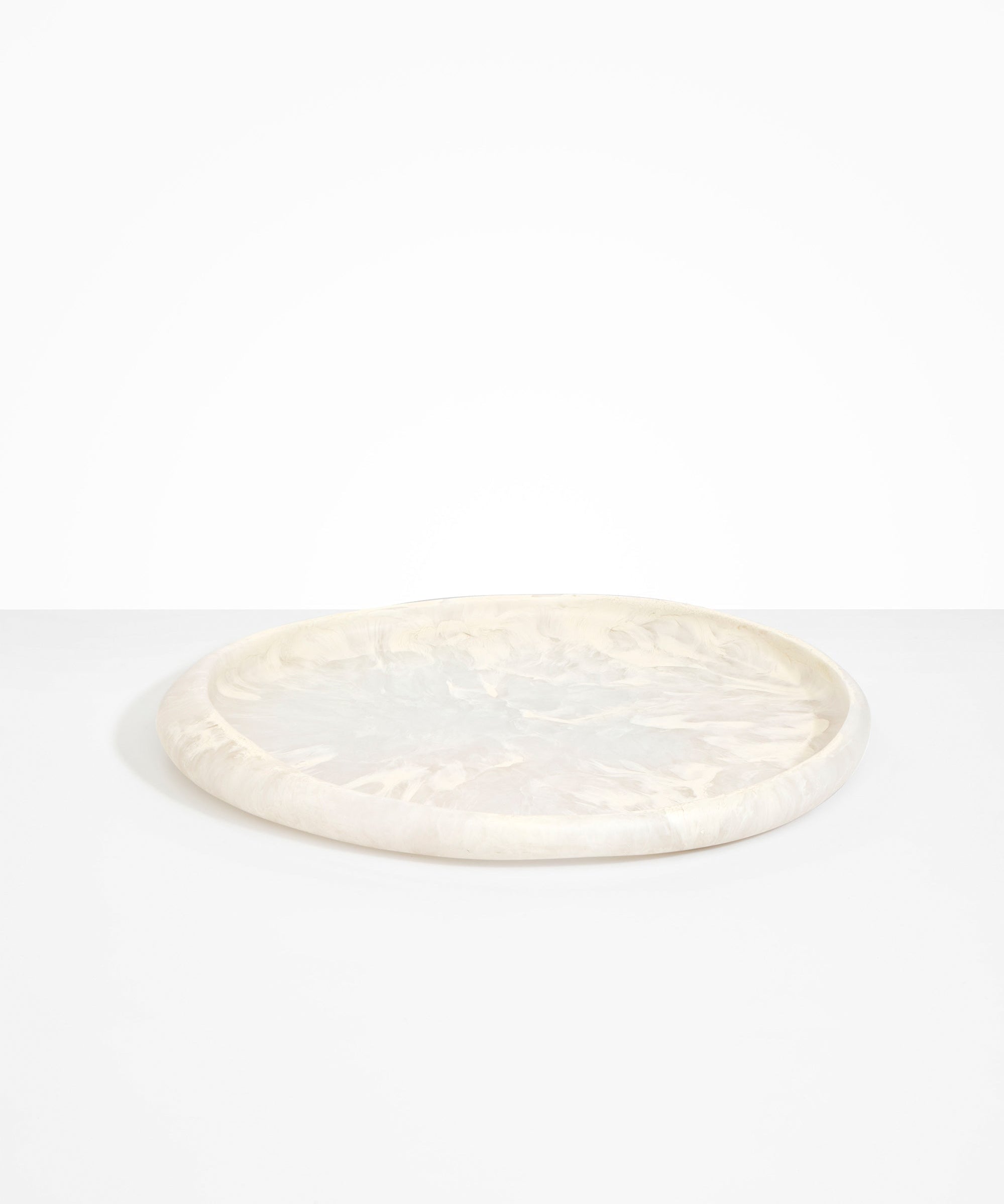 Dinosaur Designs Rock Tray in Chalk Swirl Colour resin