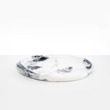 Dinosaur Designs Rock Tray in White Marble Colour resin.