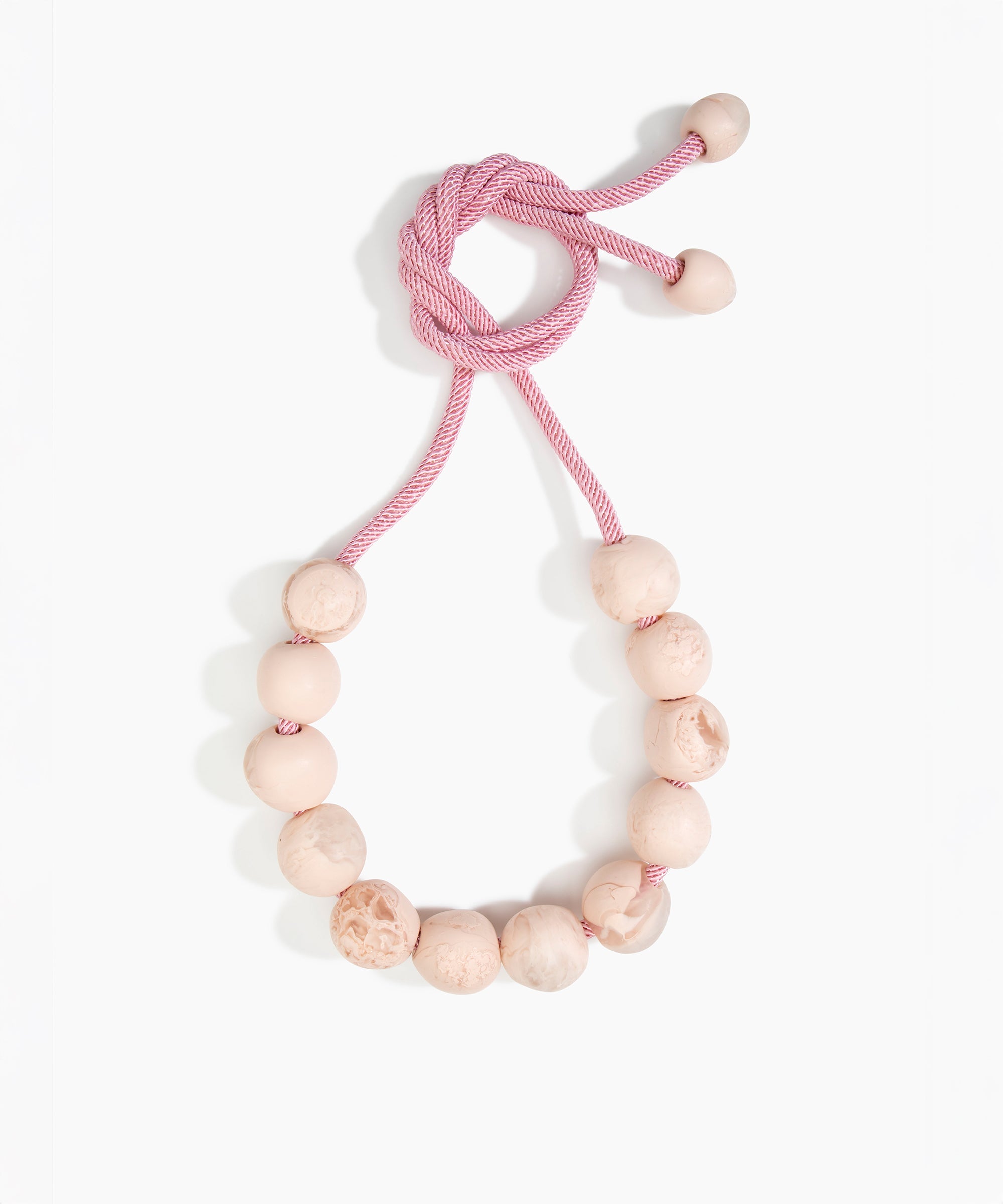 Dinosaur Designs Bold Ball Necklace in Rose Swirl Colour resin.