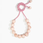 Dinosaur Designs Bold Ball Necklace in Rose Swirl Colour resin.