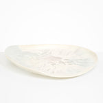 Dinosaur Designs Extra Large Modern Tribal Platter in Chalk Swirl Colour resin