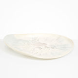 Dinosaur Designs Extra Large Modern Tribal Platter in Chalk Swirl Colour resin